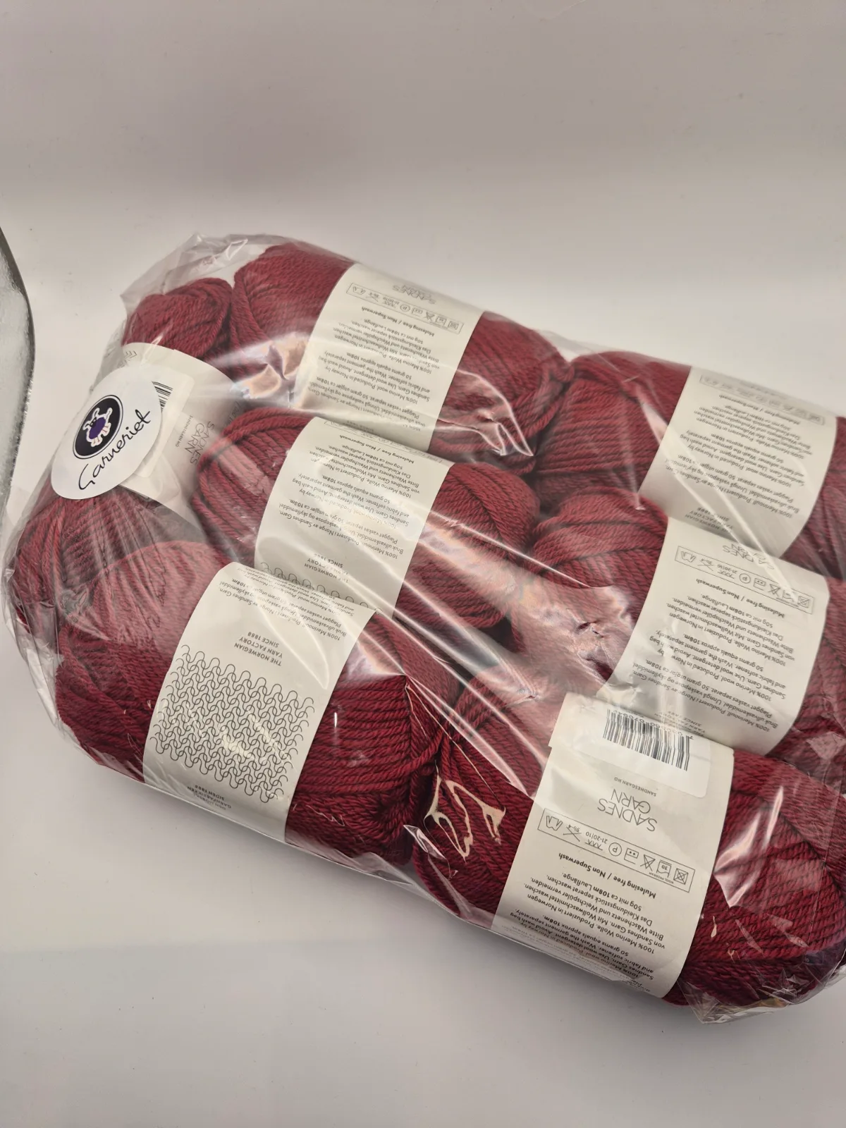 Rea paket Double Sunday 7 nystan färg Deep red 4236 – Sandnes