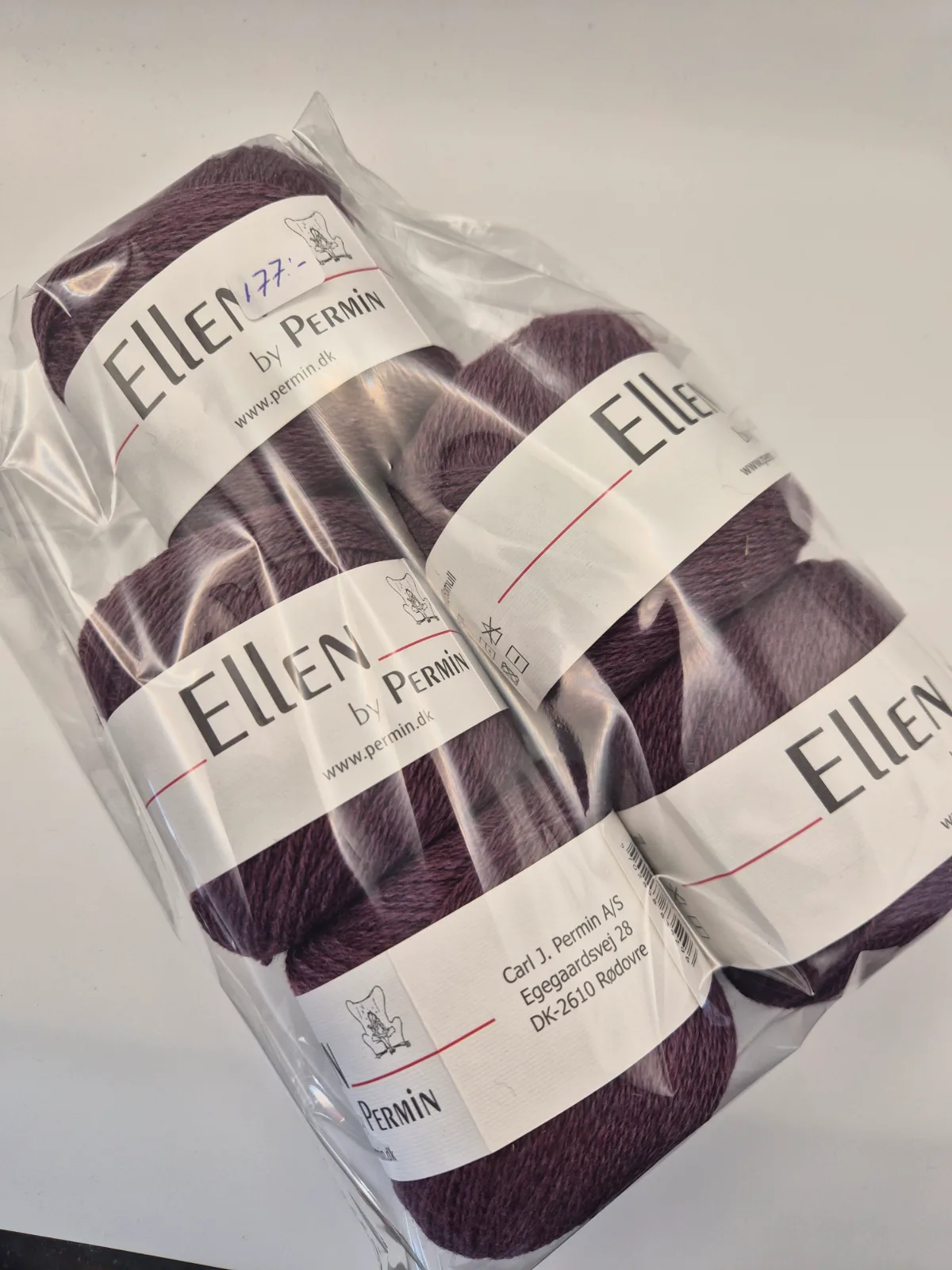 Rea paket Ellen 5 nystan färg Bordeaux 883529 – Permin