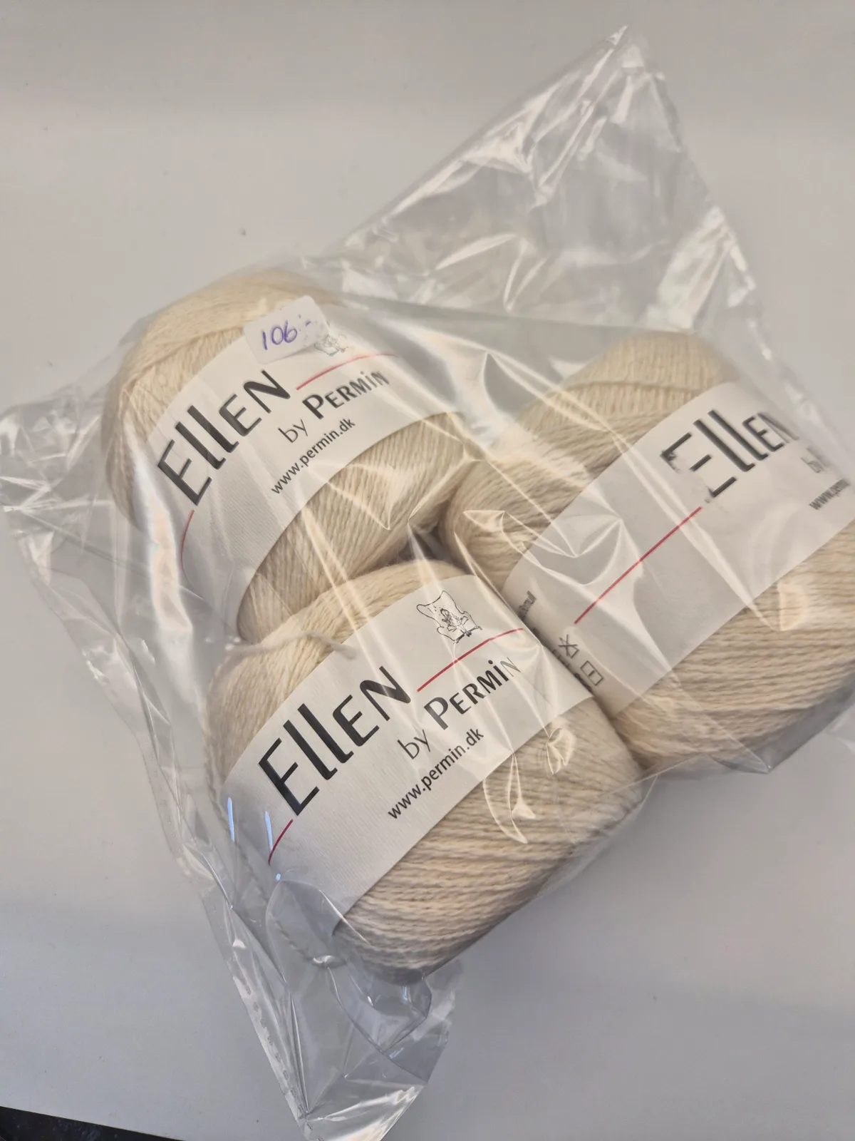 Rea paket Ellen 3 nystan färg Natur 883526 – Permin