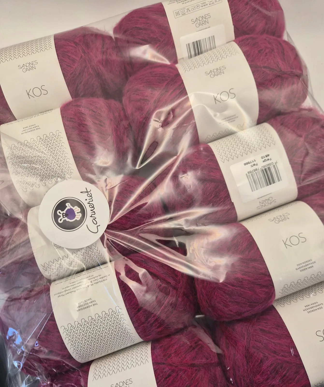 Rea paket Kos 10 nystan färg Mörk Jazzy Pink 4610 – Sandnes