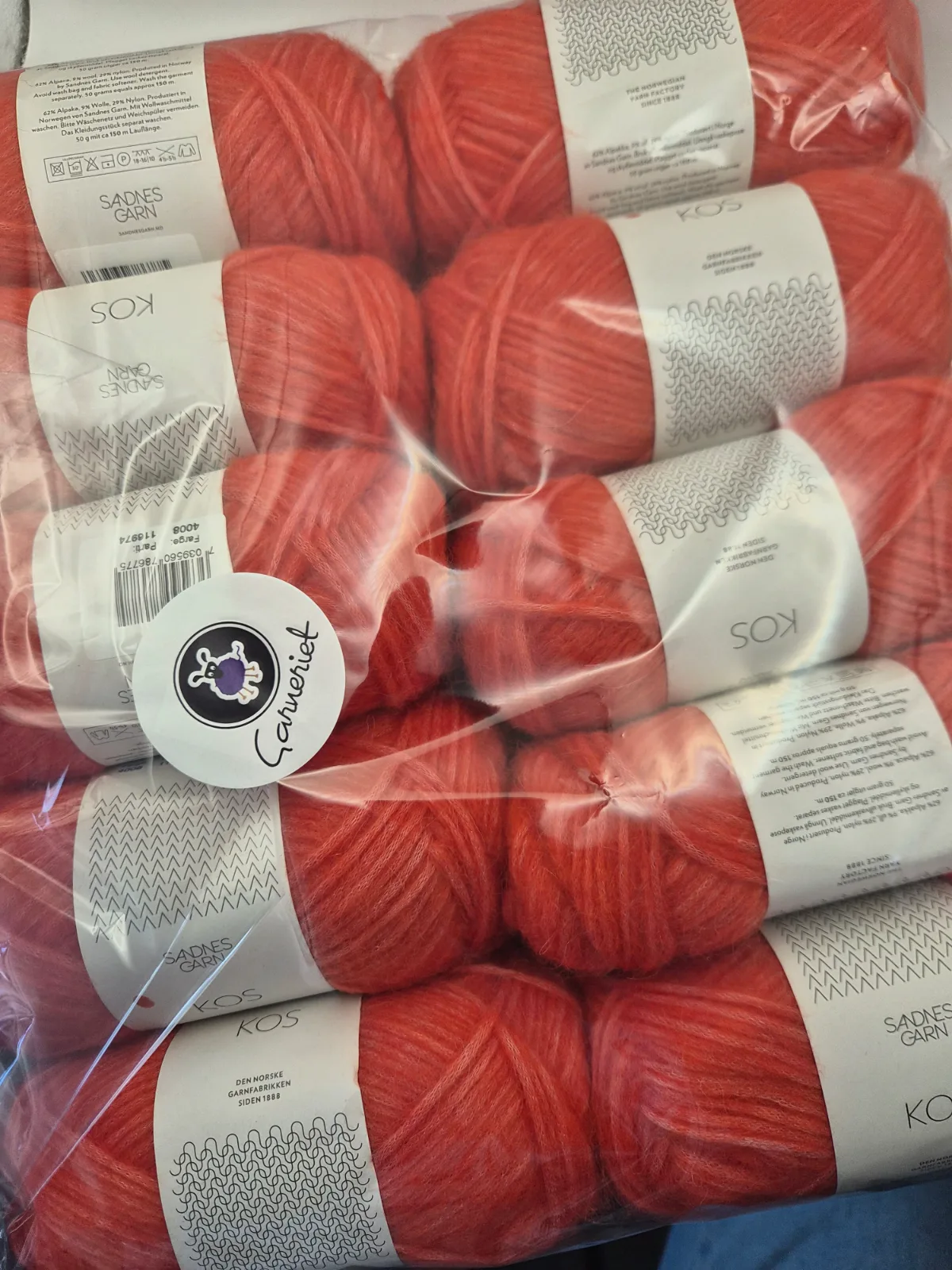 Rea paket Kos 10 nystan färg Poppy 4008 – Sandnes
