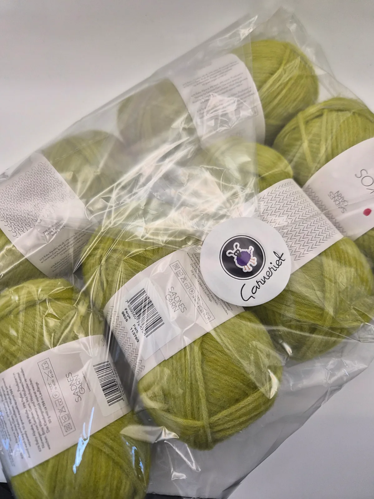 Rea paket Kos 6 nystan färg Sunny Lime 9825 – Sandnes