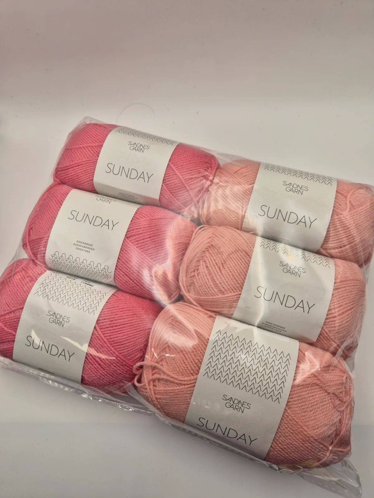 Rea paket Sunday 6 nystan färg Rosa mix – Sandnes