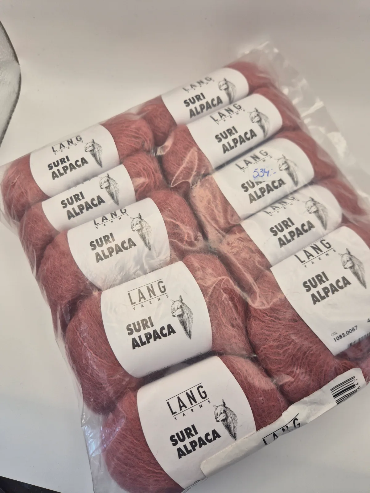 Rea paket Suri Alpaca 10 nystan färg Roströd – Lang